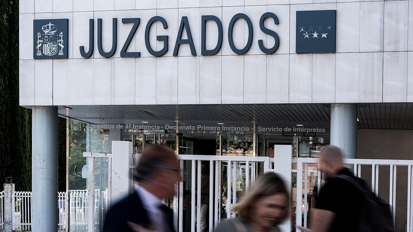 Fachada de los Juzgados de Plaza de Castilla en Madrid