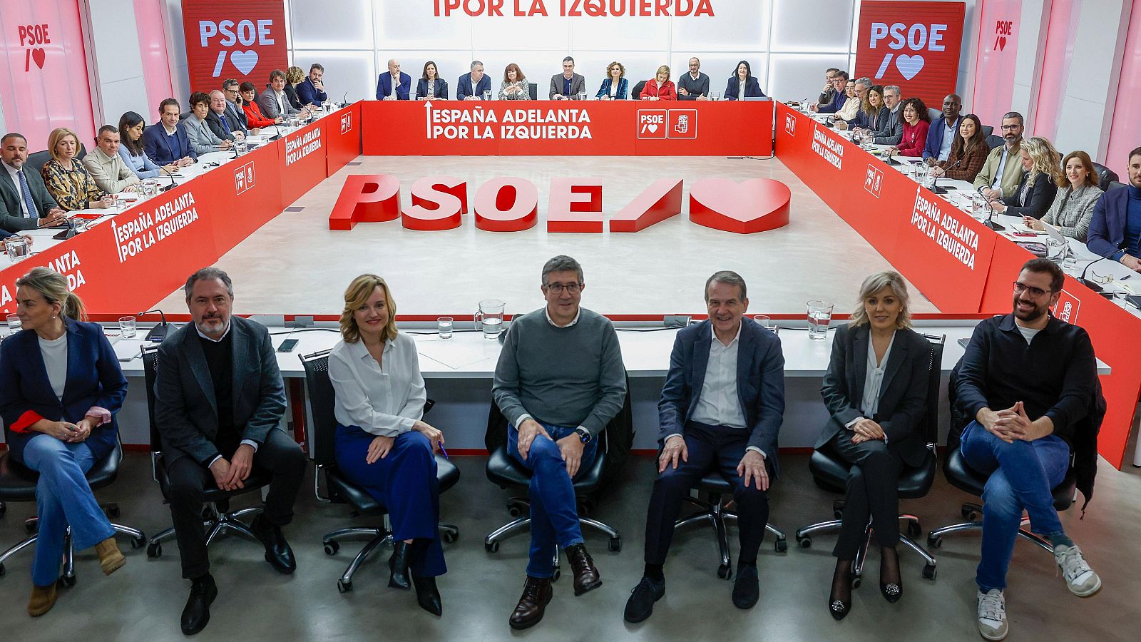 La reunión de la Comisión Ejecutiva Federal del PSOE el pasado 10 de marzo