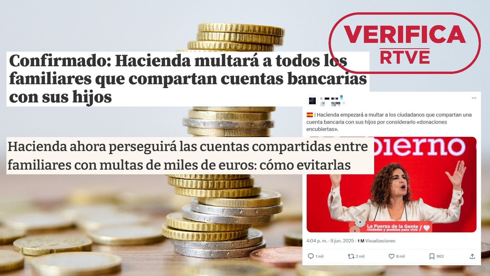 Hacienda no multa por compartir cuentas bancarias entre padres e hijos