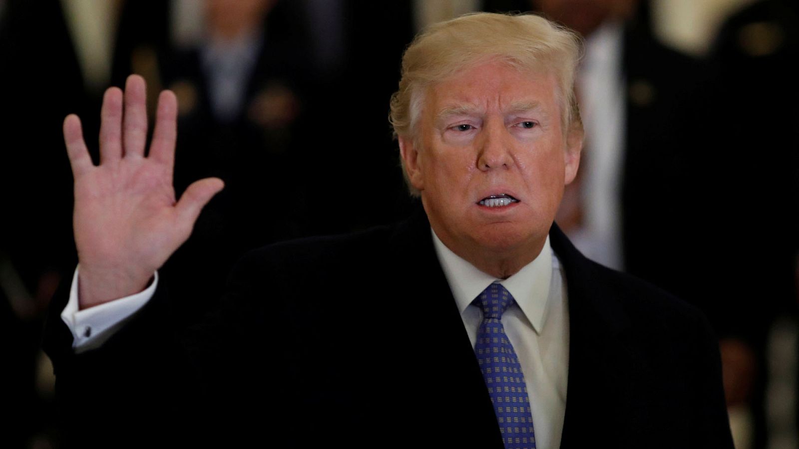 Donald Trump, en un acto en el capitolio este miércoles