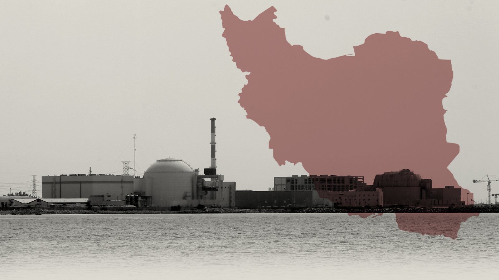 Ilustración a partir de una vista de la central nuclear de Bushehr, en Irán.