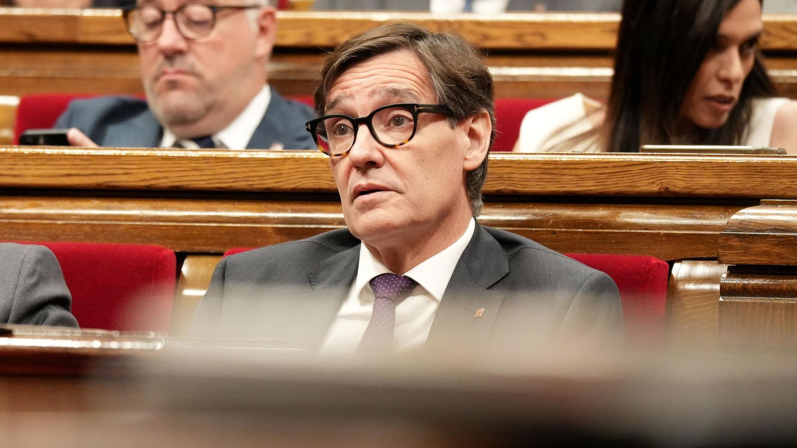 El president de la Generalitat se sotmet a les preguntes de l'oposició a la Sessió de Control del Parlament