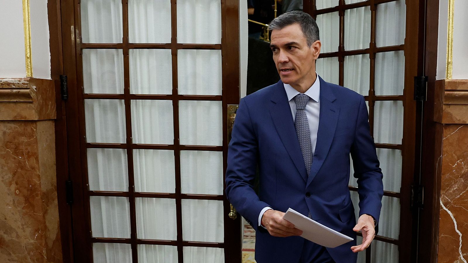 El presidente del Gobierno, Pedro Sánchez, en el Congreso de los Diputados