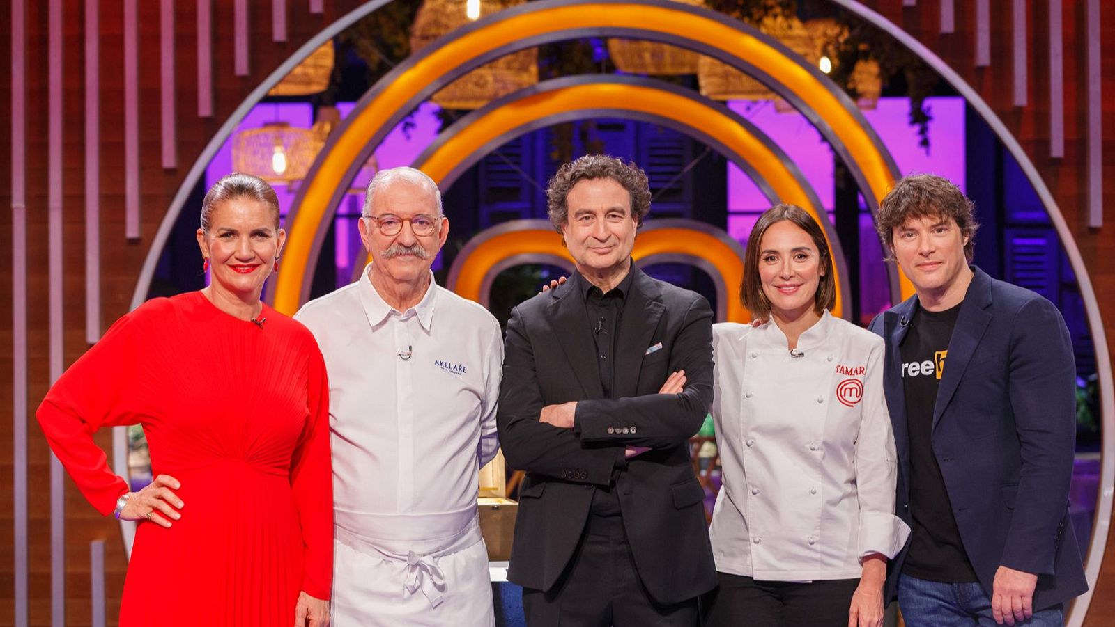 Tamara Falcó y Pedro Subijana, en la semifinal de 'MasterChef'