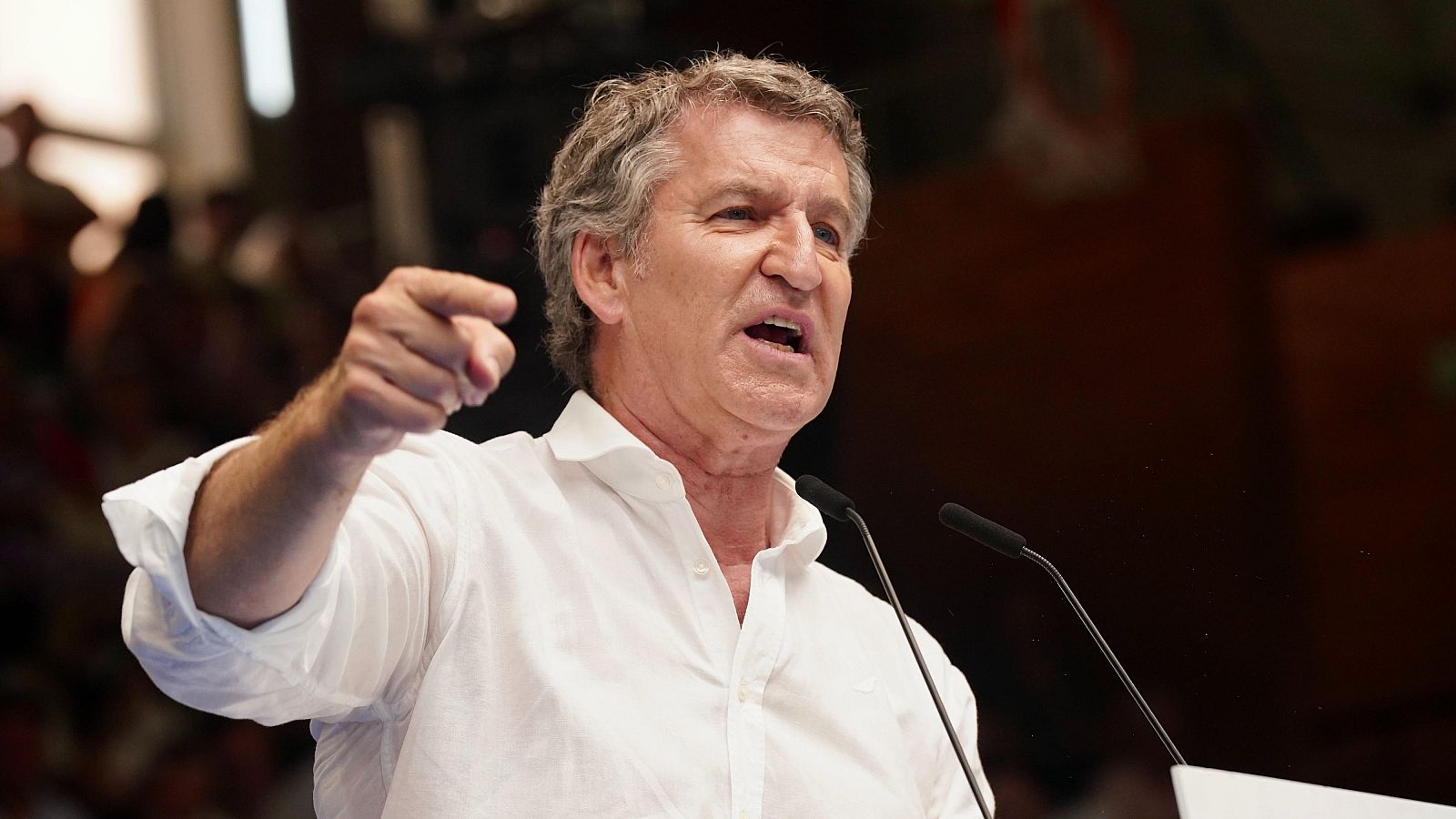 El líder del PP, Alberto Núñez Feijóo