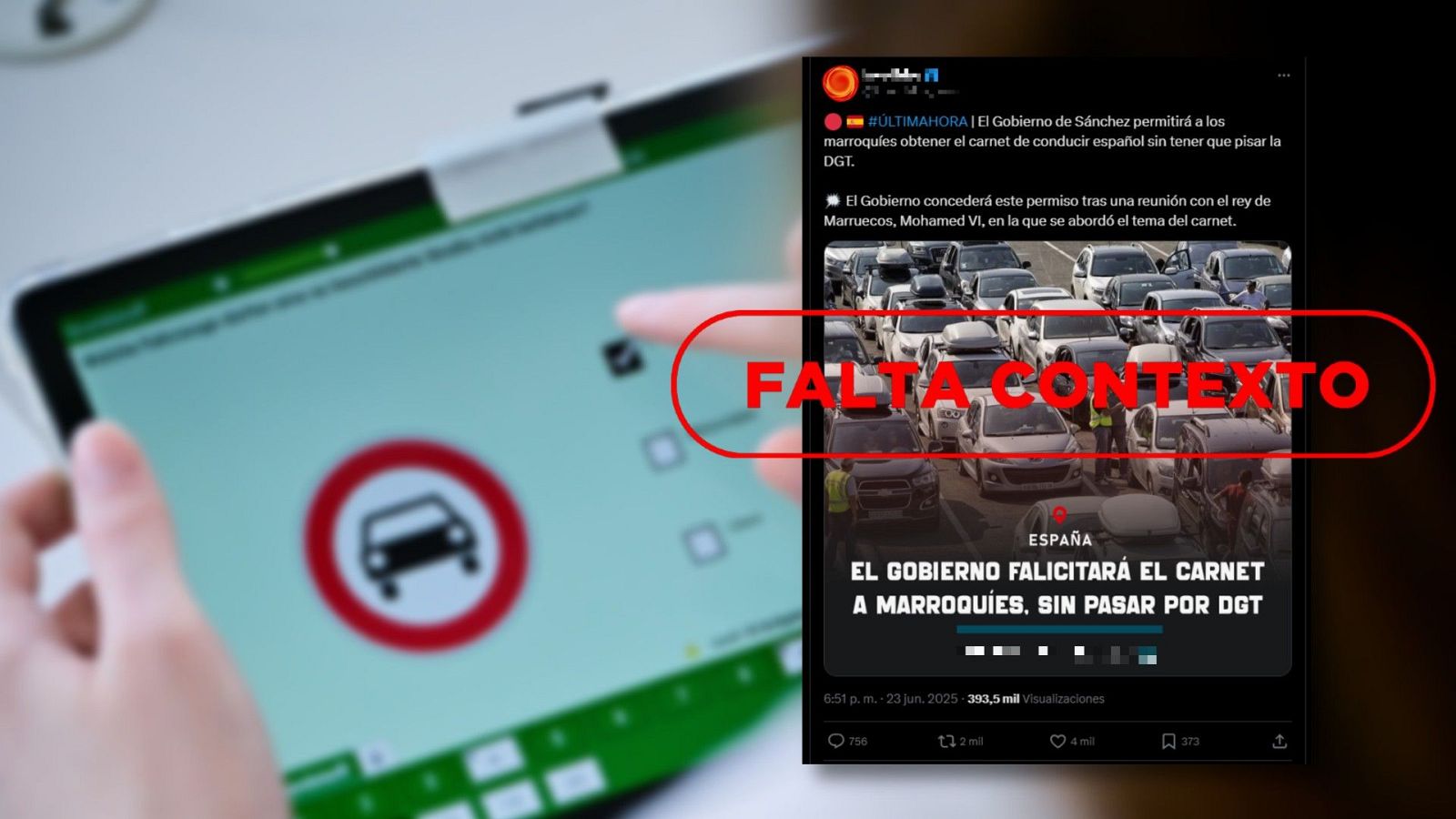 Cuidado con los mensajes de redes sobre la digitalización del proceso de homologación del permiso de conducción