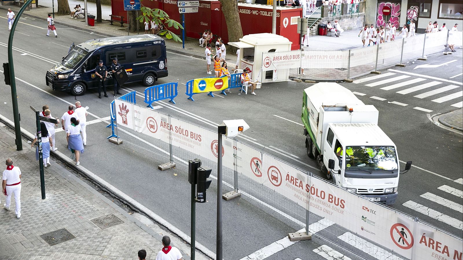 A punto del dispositivo de Seguridad para que los sanfermines 2025 sean "solo divertidos"