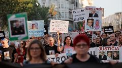 Una multitudinaria manifestación en Valencia pide por octavo mes consecutivo la dimisión de Mazón por la dana