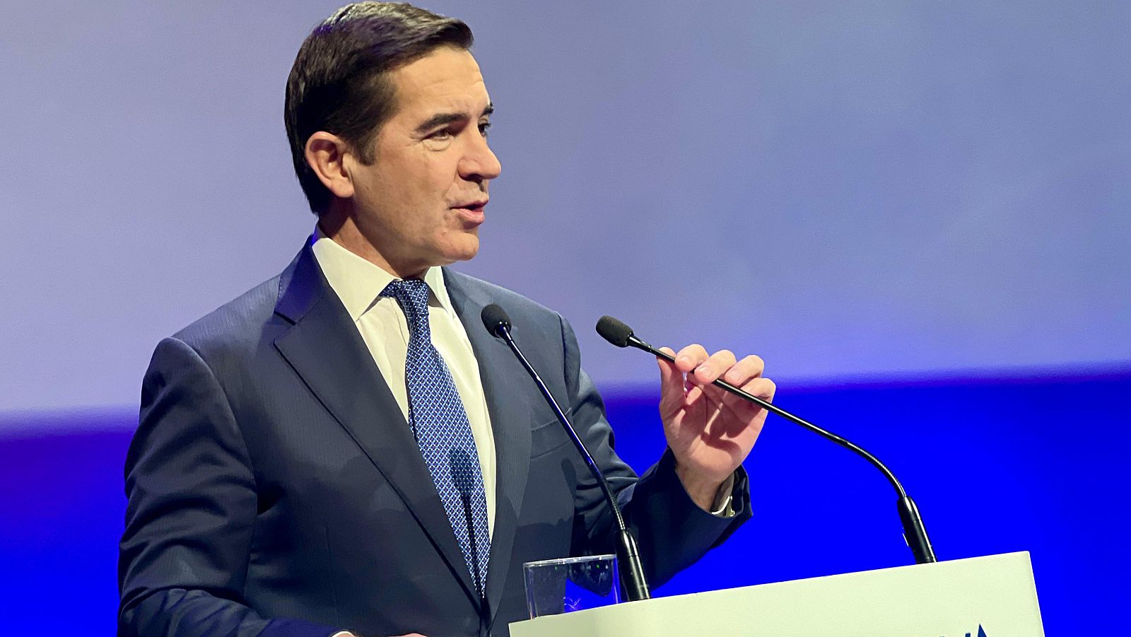 Carlos Torres, a la presentació de resultats del BBVA a Madrid | ACN