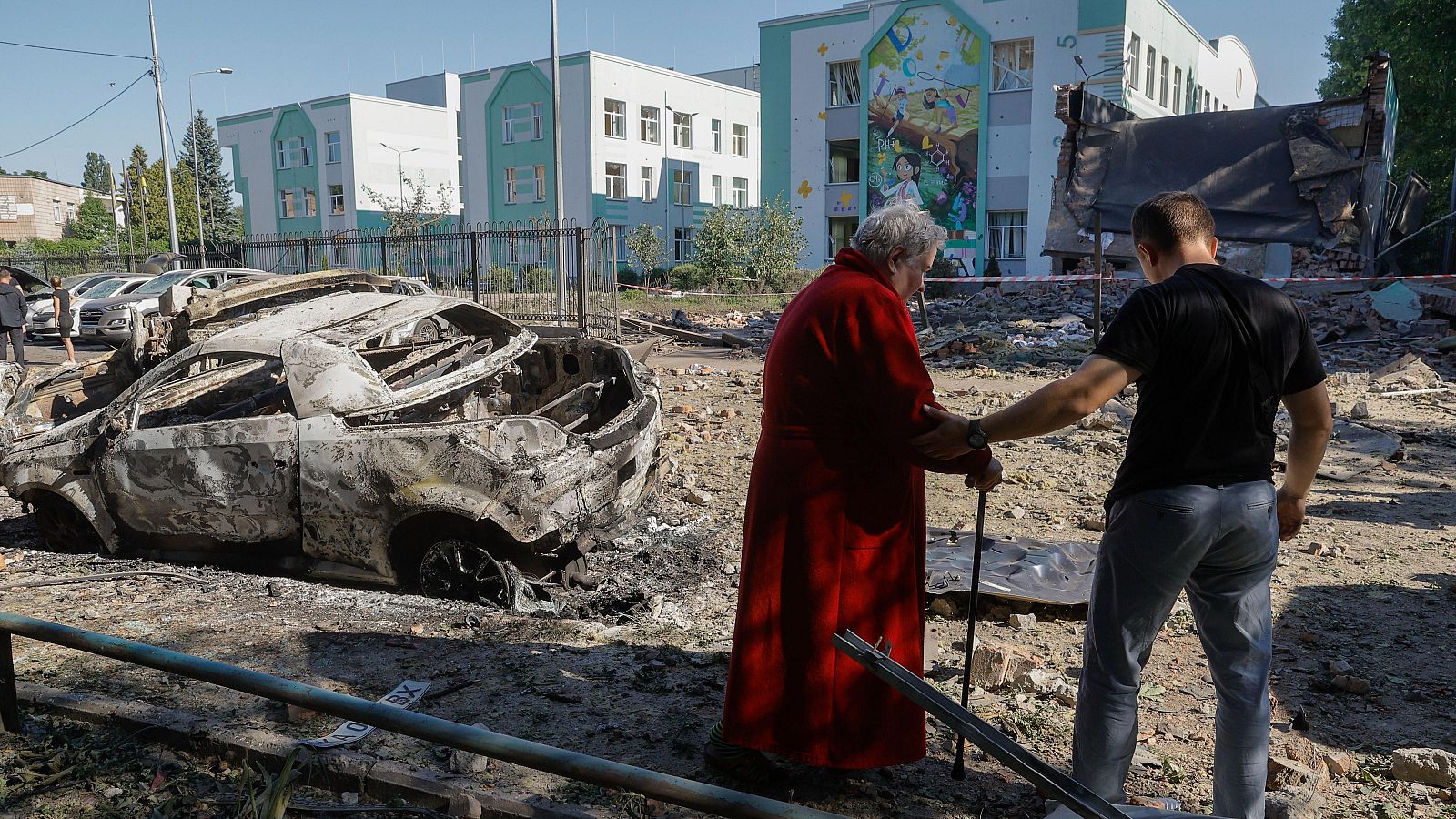 Rusia ataca Kiev con cientos de drones y causa al menos 23 heridos