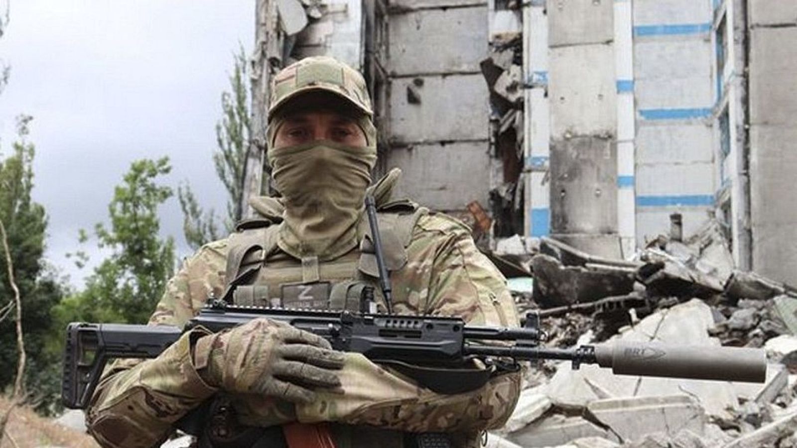 Un militar ruso en Ucrania