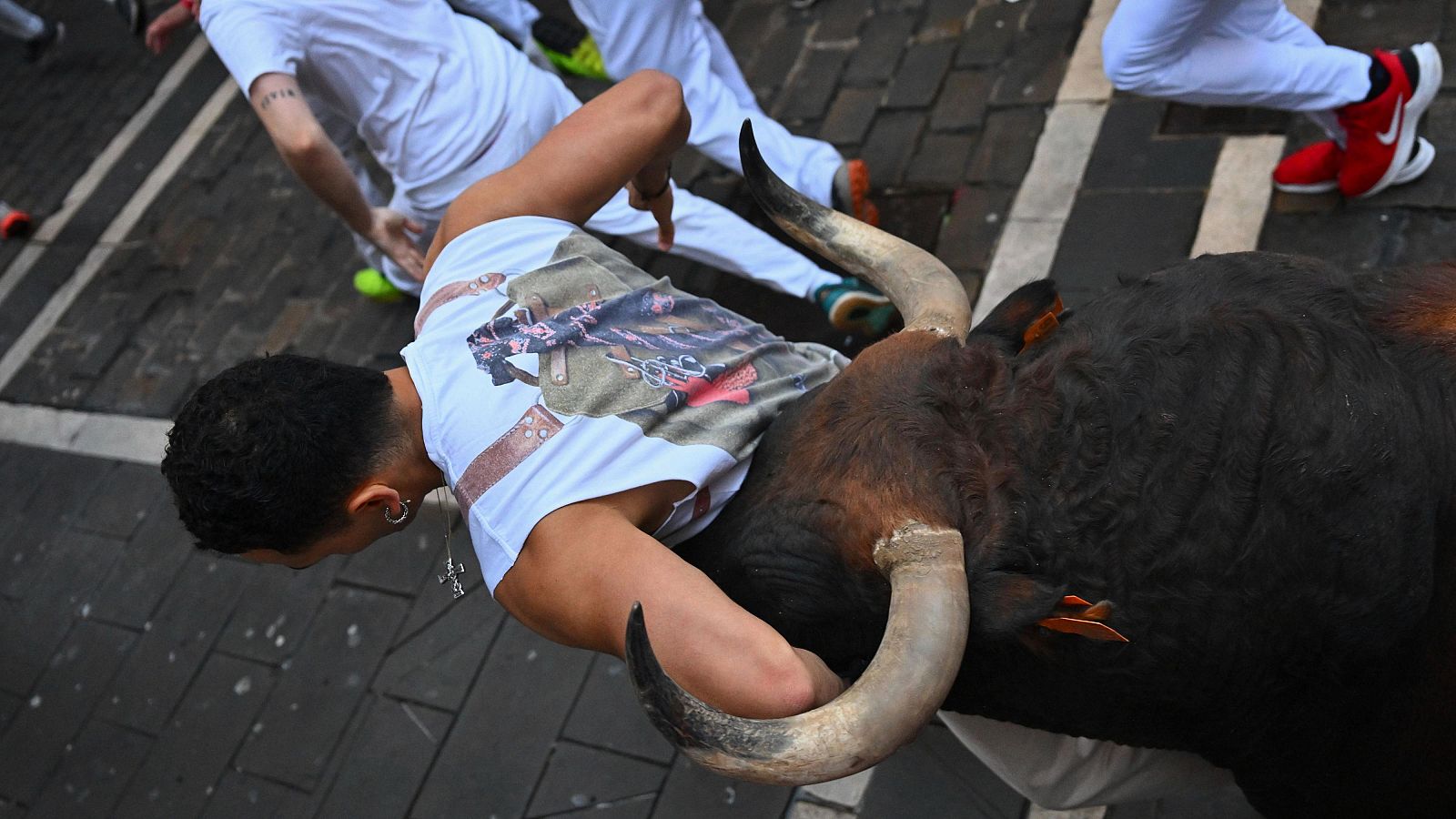 Un herido por asta en el segundo encierro San Fermín