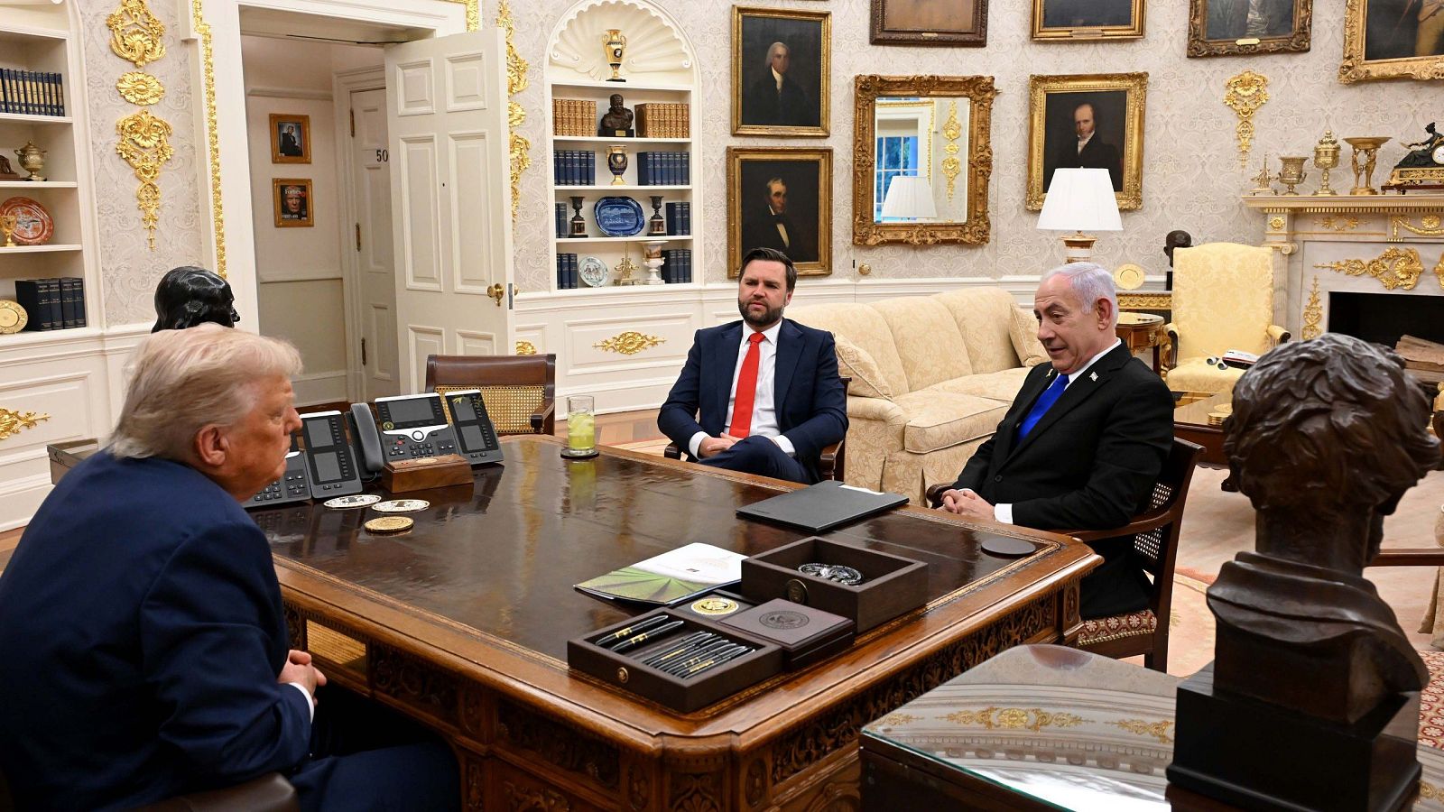 Trump y Netanyahu concluyen su segundo día de reuniones en la Casa Blanca sin avances concretos