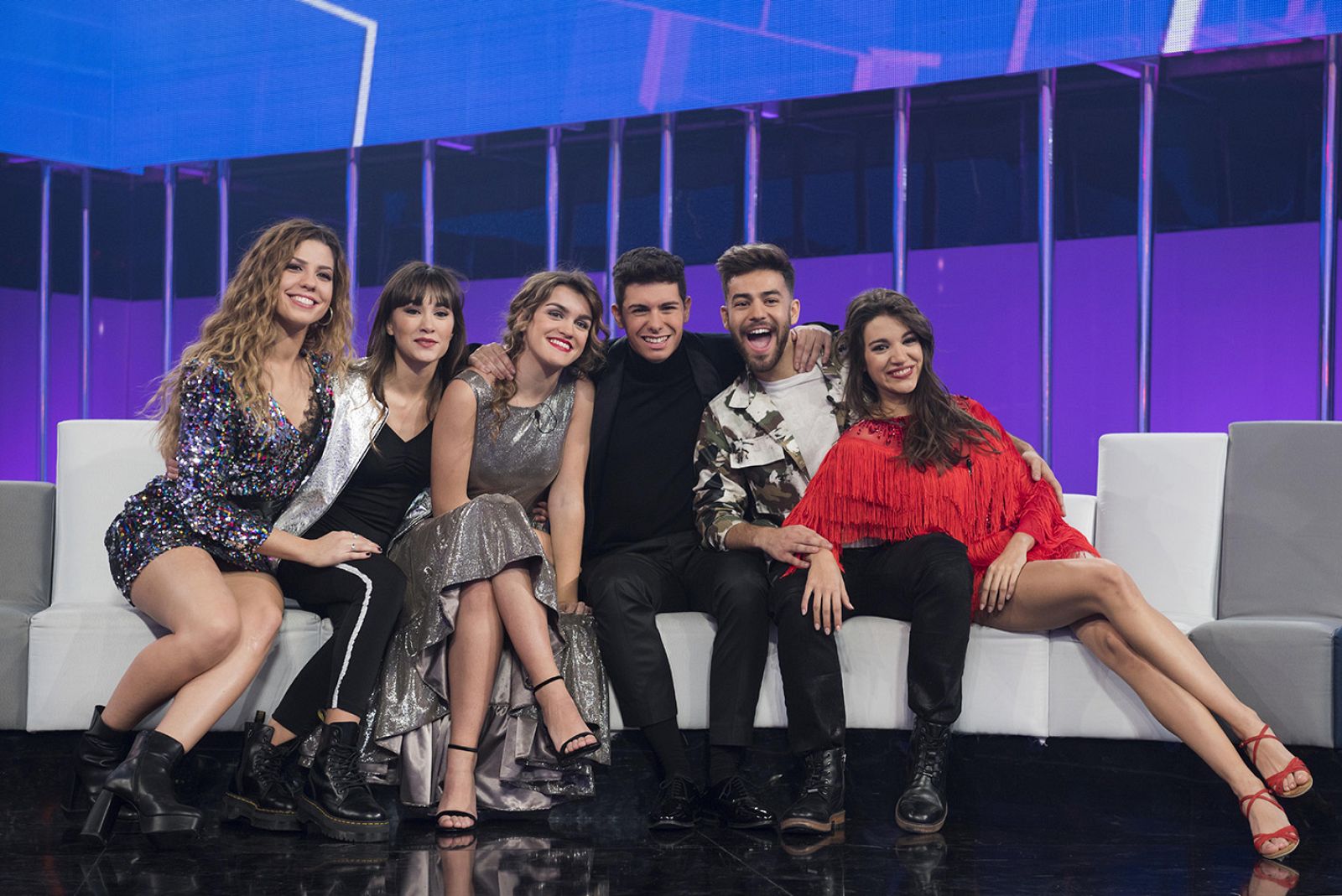 Miriam, Aitana, Amaia, Alfred, Agoney y Ana