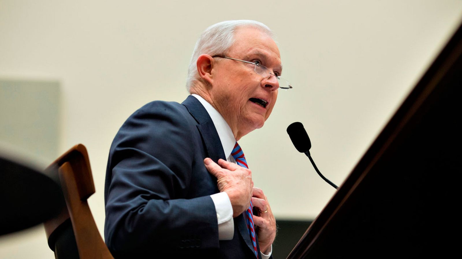 El fiscal general de Estados Unidos, Jeff Sessions