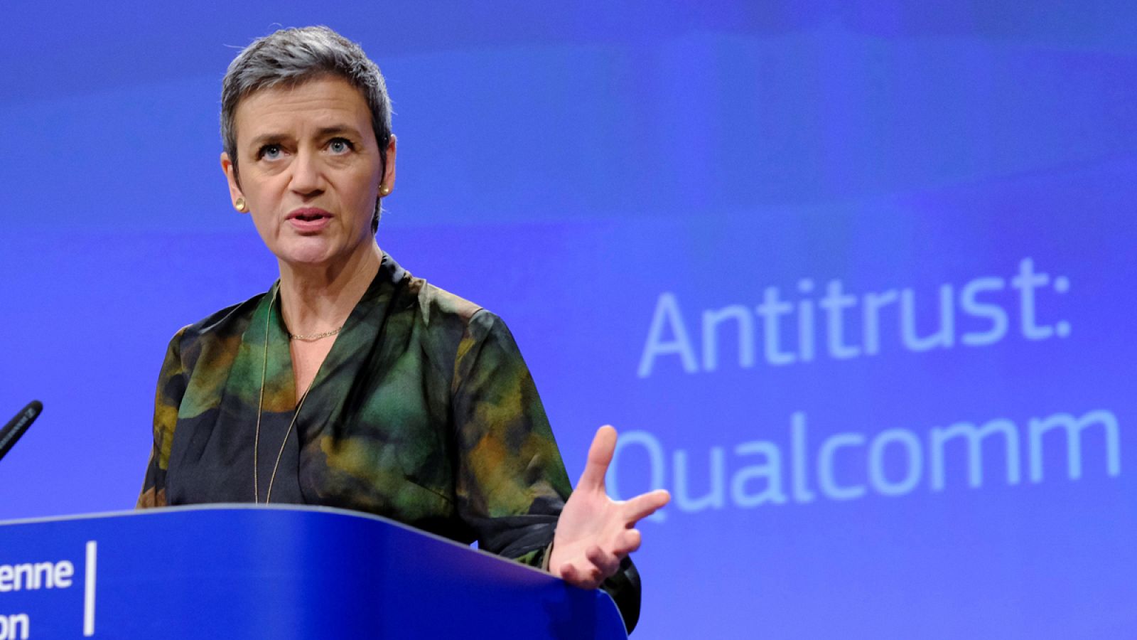 La comisaria europea de Competencia, Margrethe Vestager.