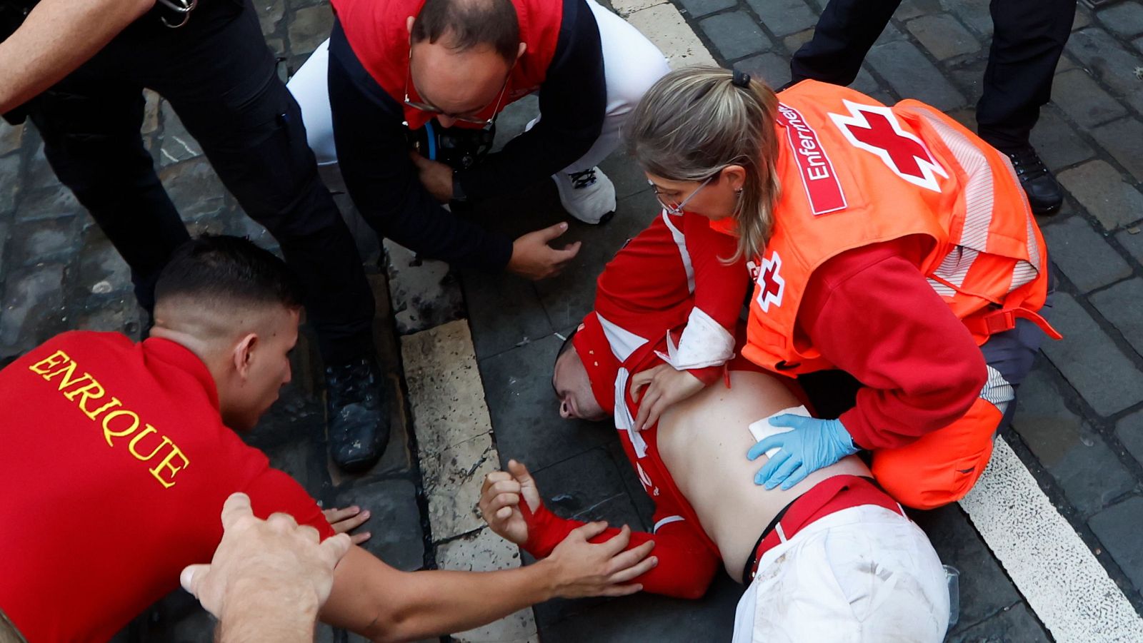 Séptimo encierro San Fermín 2025: heridos y parte médico