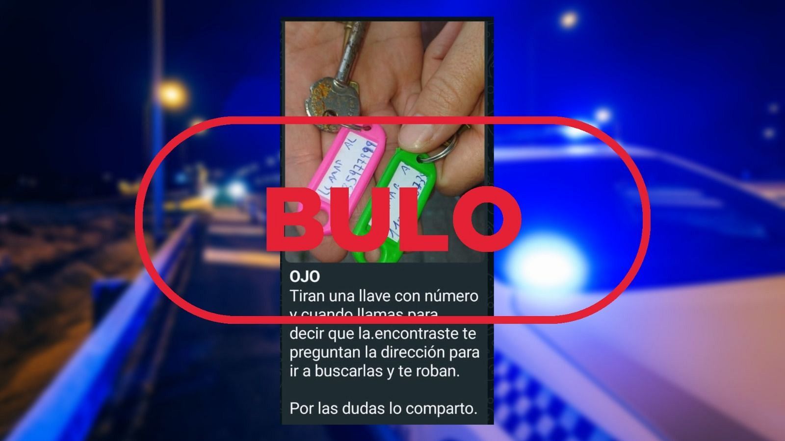 No constan robos en España por llamar a un teléfono para comunicar que te has encontrado unas llaves