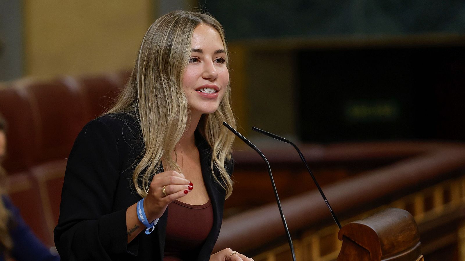 La diputada del PP Noelia Nuñez durante un pleno del Congreso celebrado en octubre de 2024