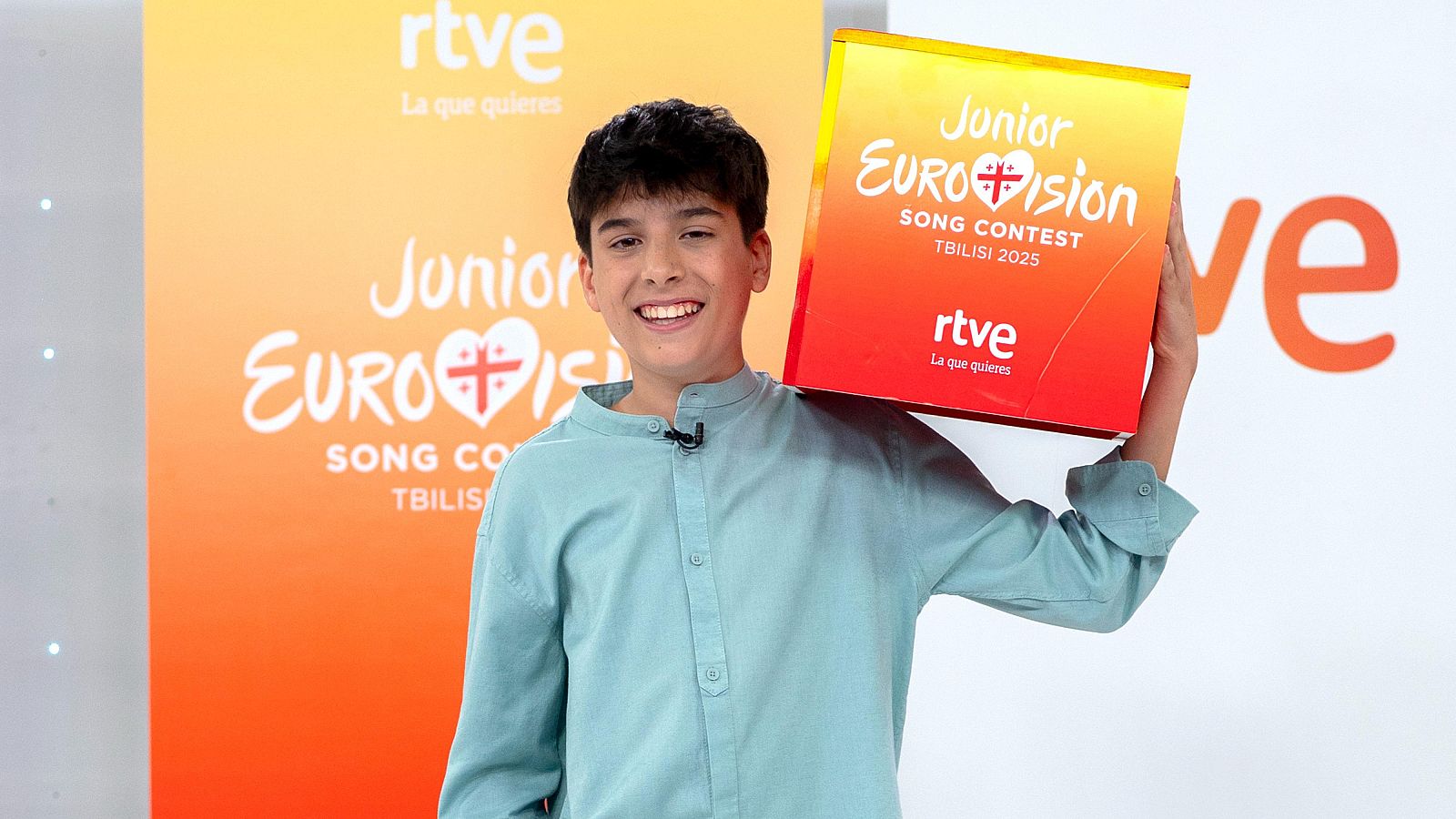 La reacción de Gonzalo Pinillos al conocer que era el representante de España en Eurovisión Junior
