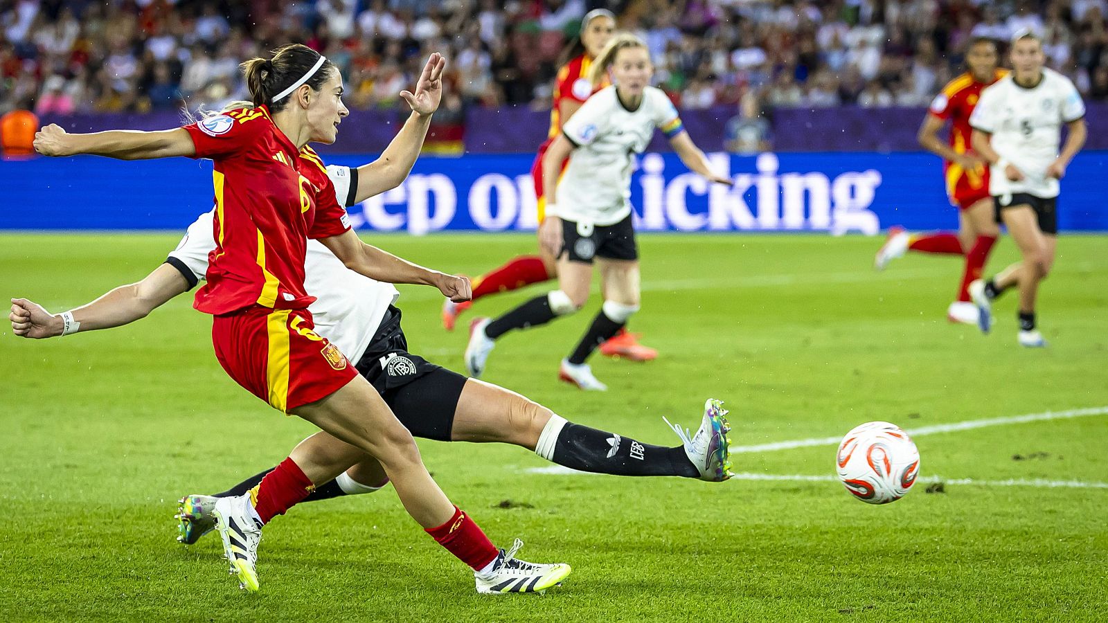 Aitana Bonmatí, ayer en el partido frente a Alemania