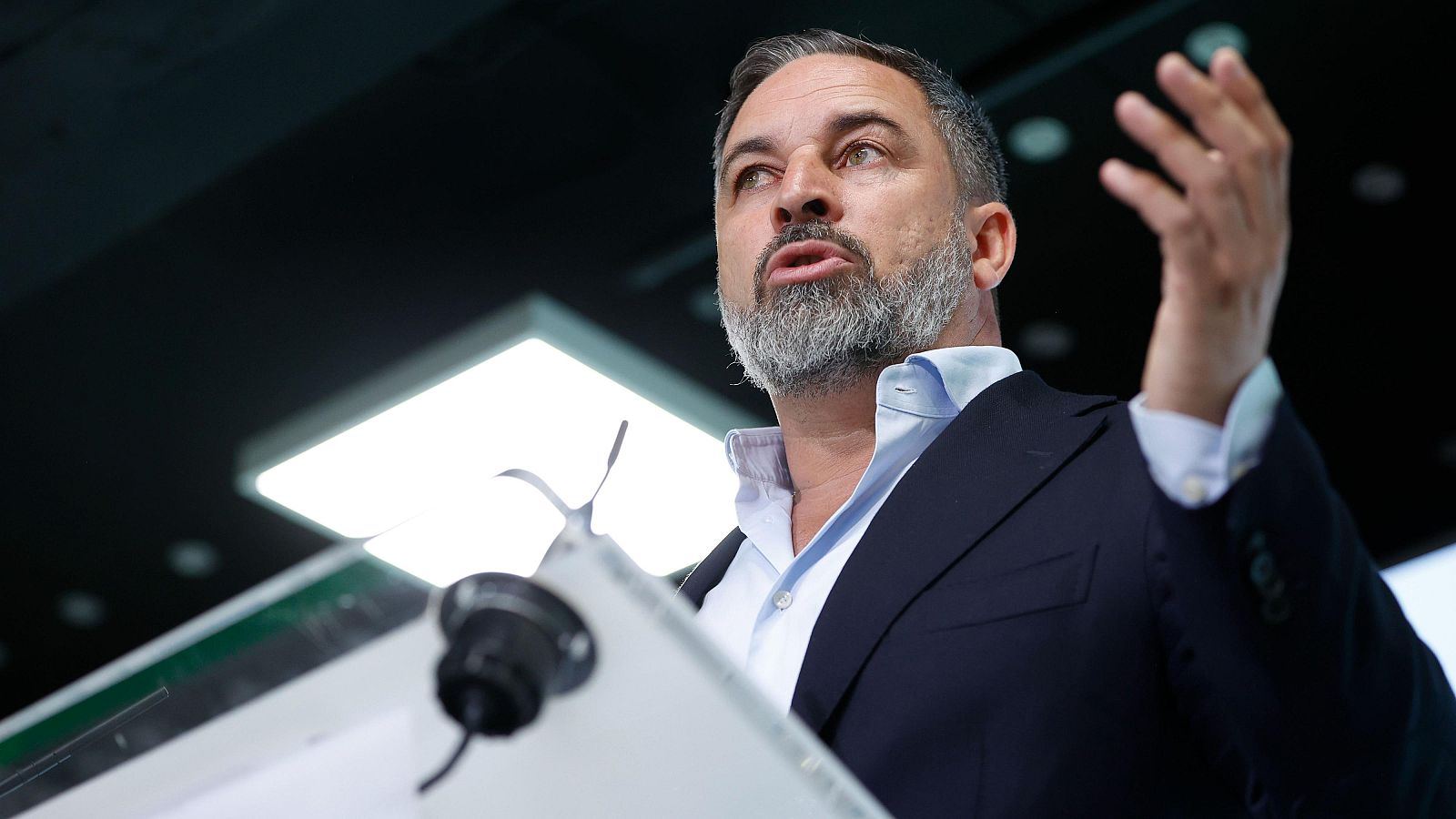 El líder de Vox, Santiago Abascal