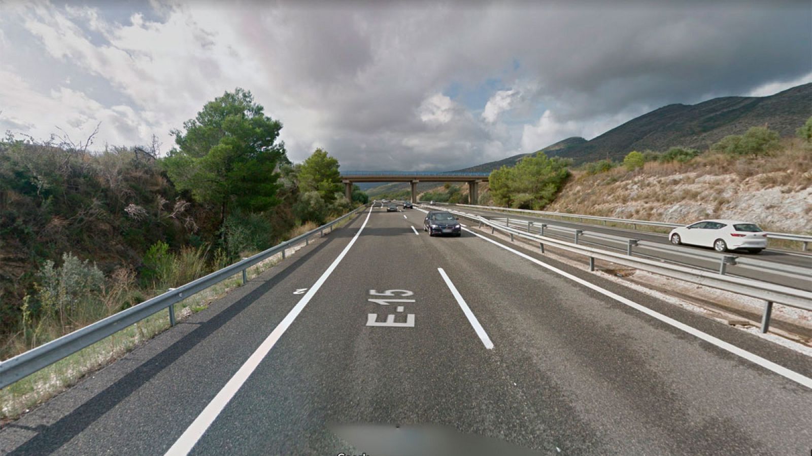 Imagen de la AP-7 a la altura de Benissa, Alicante