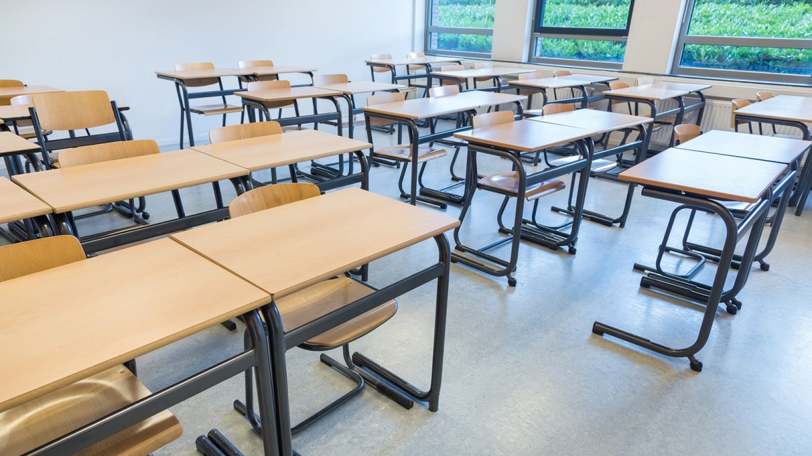 Imagen de una clase vacía