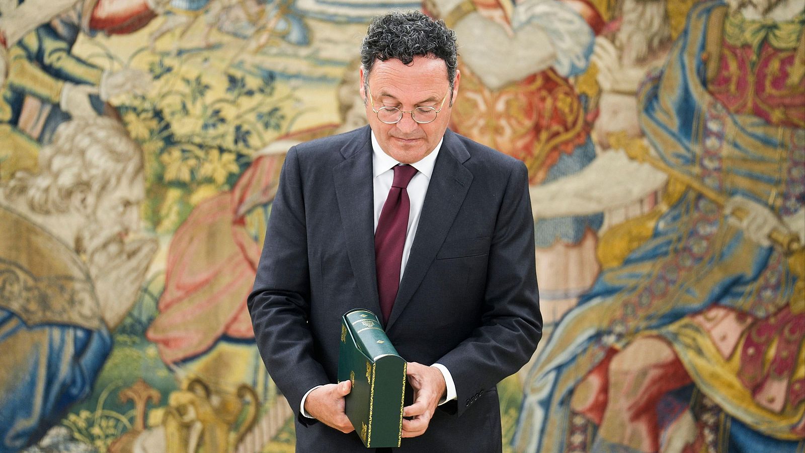 El fiscal general del Estado, Álvaro García Ortiz, en el palacio de la Zarzuela