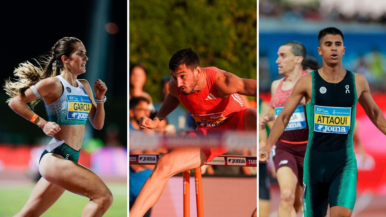 De izquierda a derecha, Marta García, Enrique Llopis y Mohamed Attaoui, en una fotocomposición