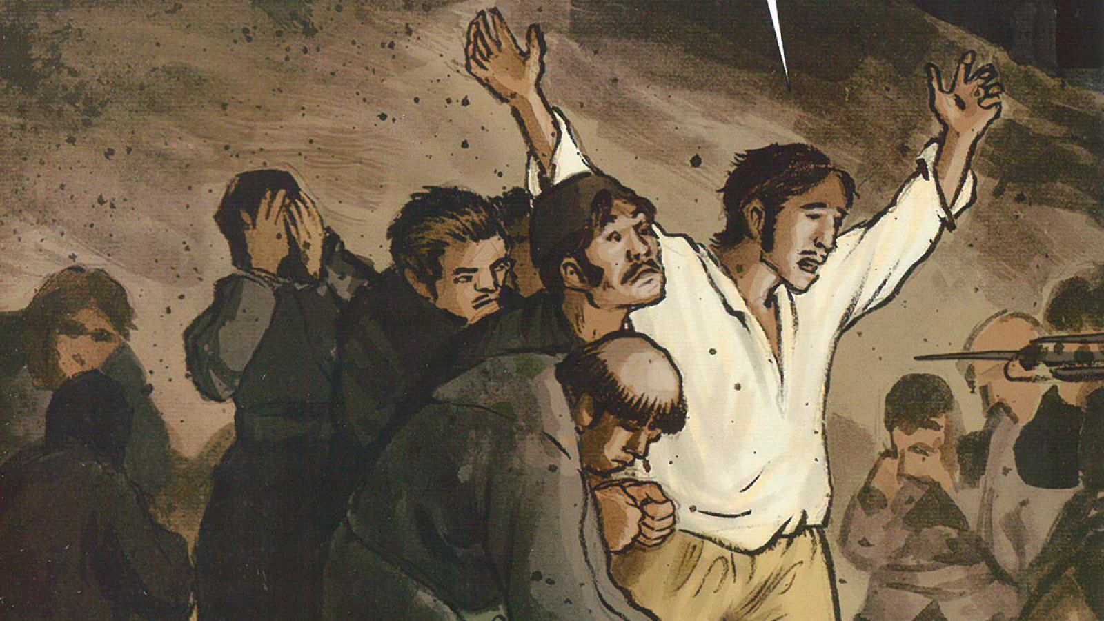 Fragmento de una ilustración de '1808 Madrid'