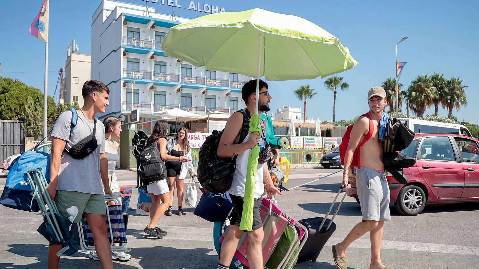 Asistentes al Festival Arenal Sound de Burriana (Castellón).
