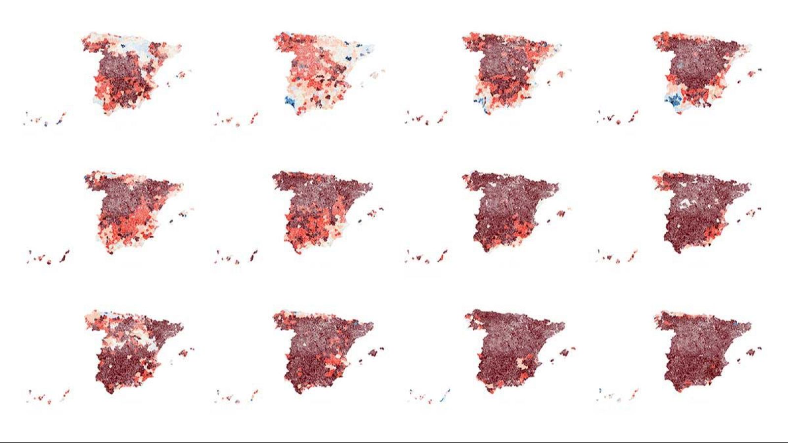 Evolución del episodio de calor que se ha vivido en España durante el mes de agosto.