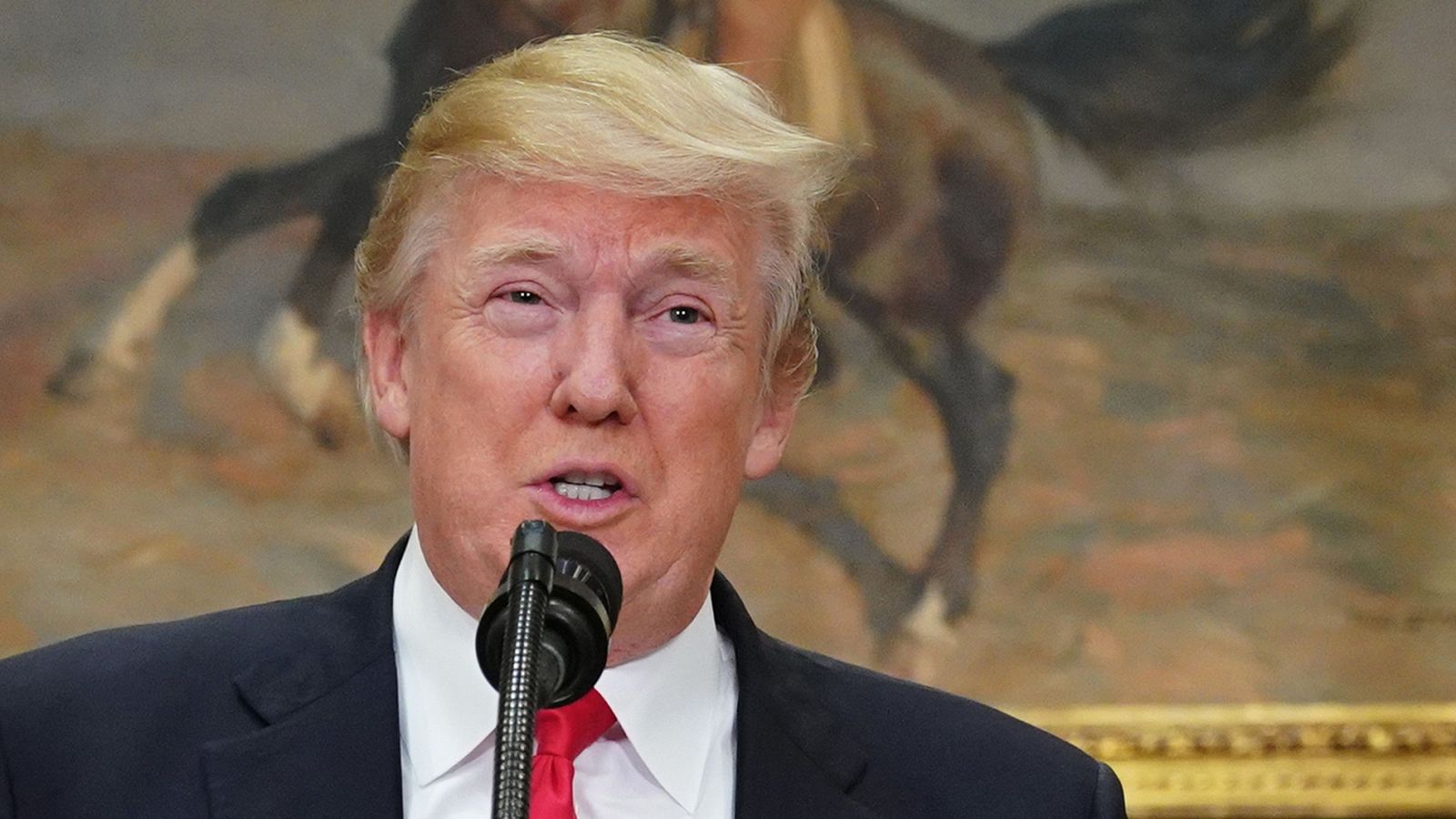 El presidente de los EE.UU., Donald Trump, fotografiado en la Casa Blanca