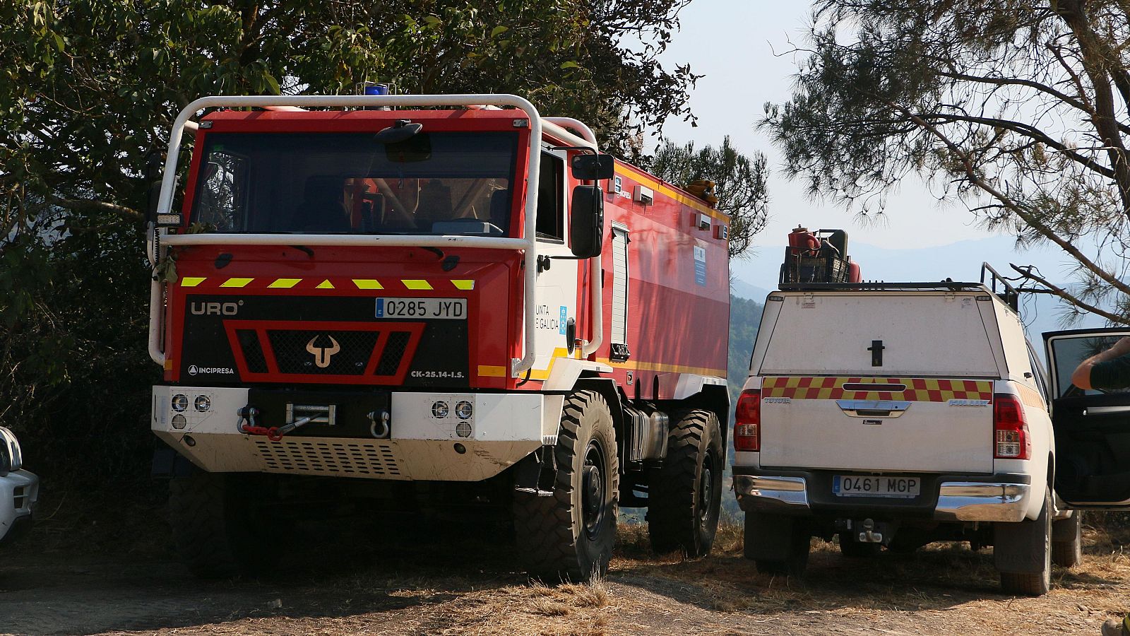 Incendio de Larouco: las dos versiones del mismo fuego en Galicia