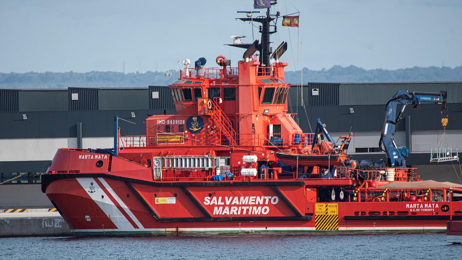 Vista de la embarcación de Salvamento Martítimo "Marta Mata", basada en Ibiza.