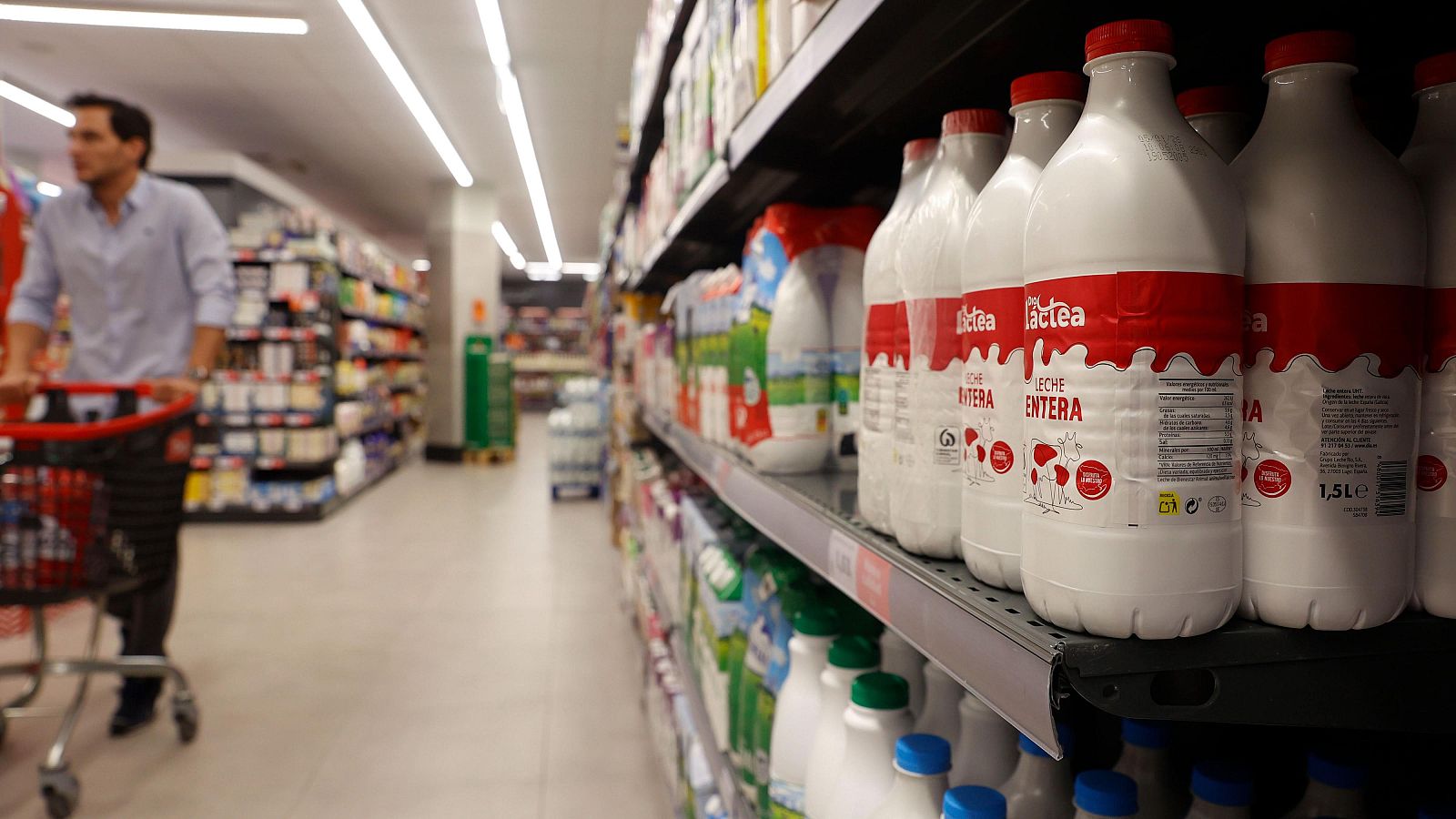 Supermercados preparan la "operación despensa" para reponer leche, aceite y frescos con una cesta un 1,9% más cara
