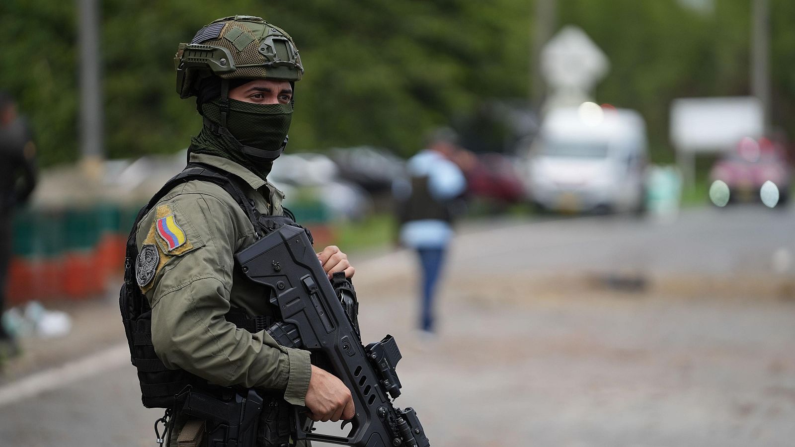 Un integrante de fuerzas de seguridad de Colombia en una imagen de archivo
