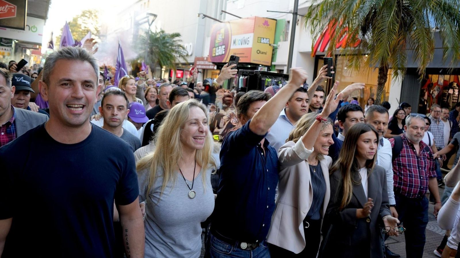 La secretaria general de Presidencia, Karina Milei, durante un acto de campaña en Corrientes, Argentina