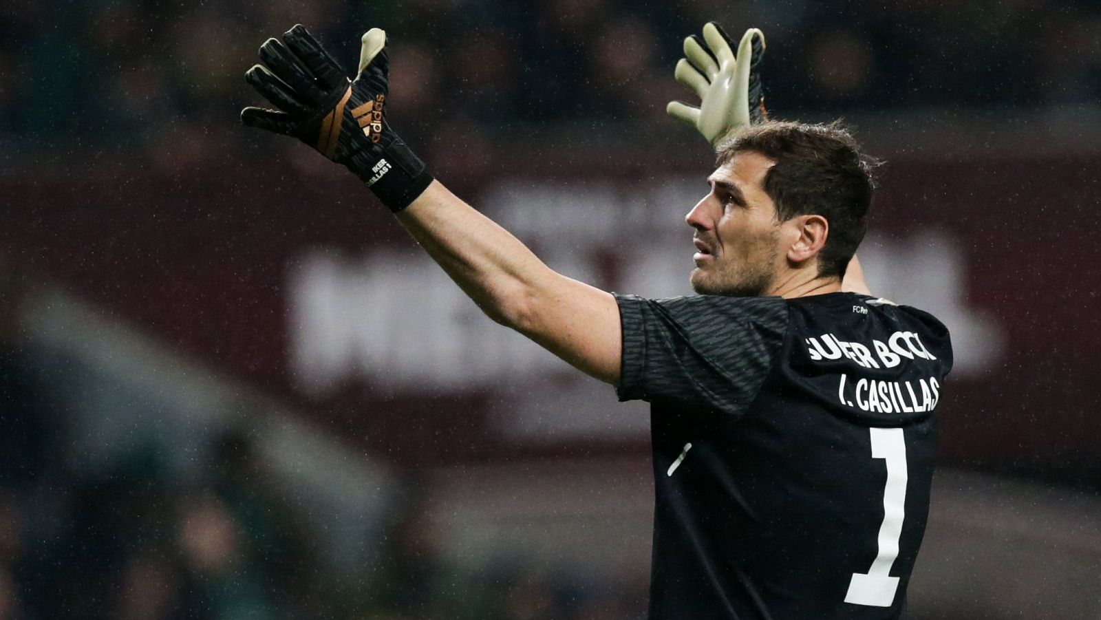 Casillas durante la semifinal de la Copa de la Liga de Portugal.
