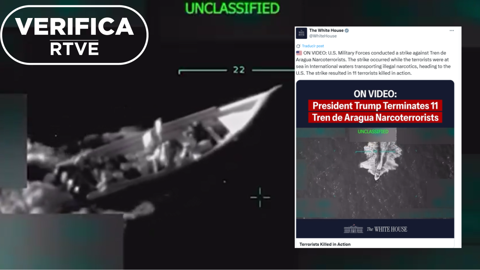 ¿Está creado con IA este vídeo del ataque de Estados Unidos a un barco venezolano?