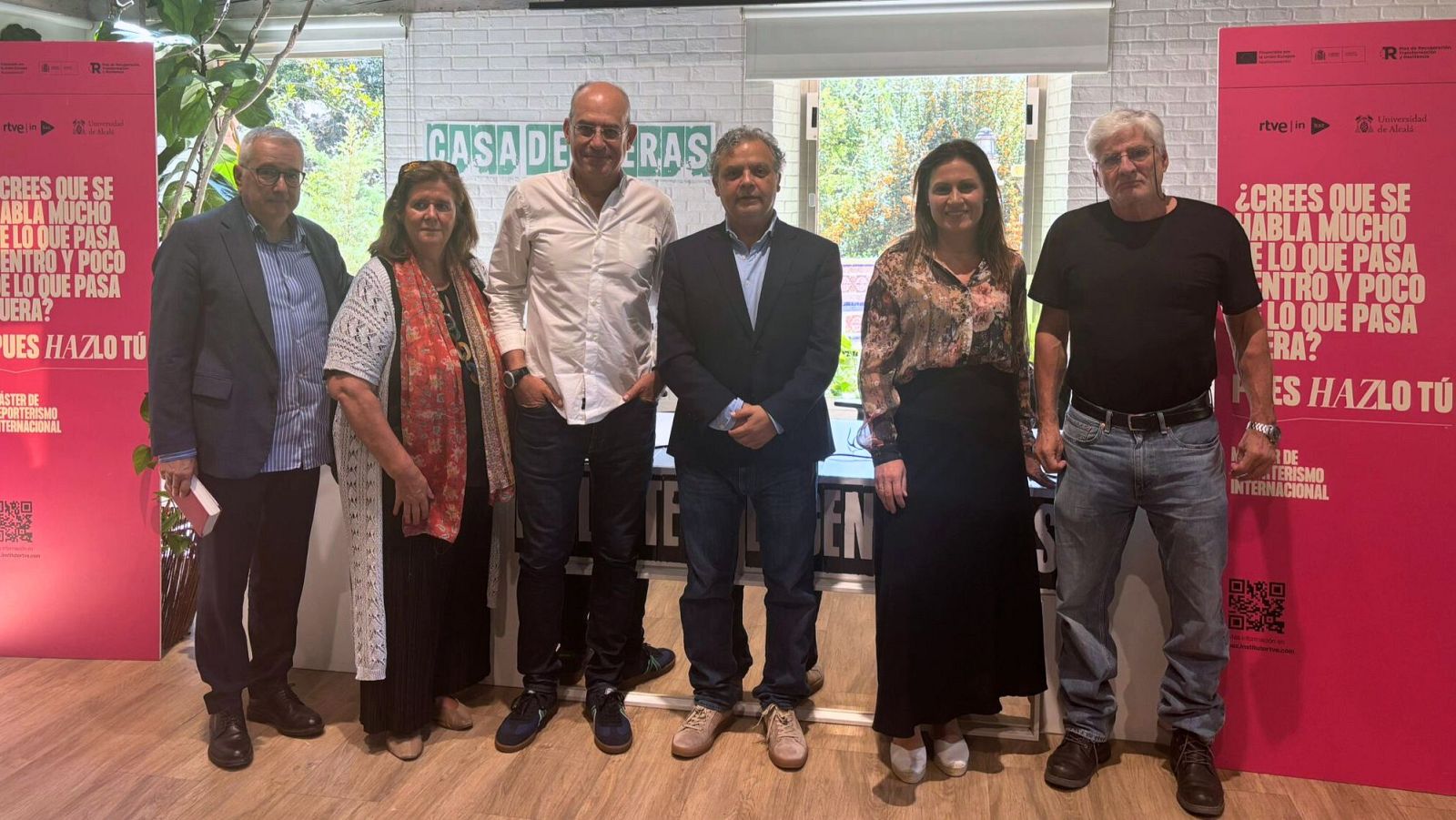 Los participantes en la inauguración Máster Reporterismo Intenacional este jueves