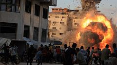 Israel ataca un tercer edificio de gran altura en Ciudad de Gaza e insta a la población a trasladarse al sur
