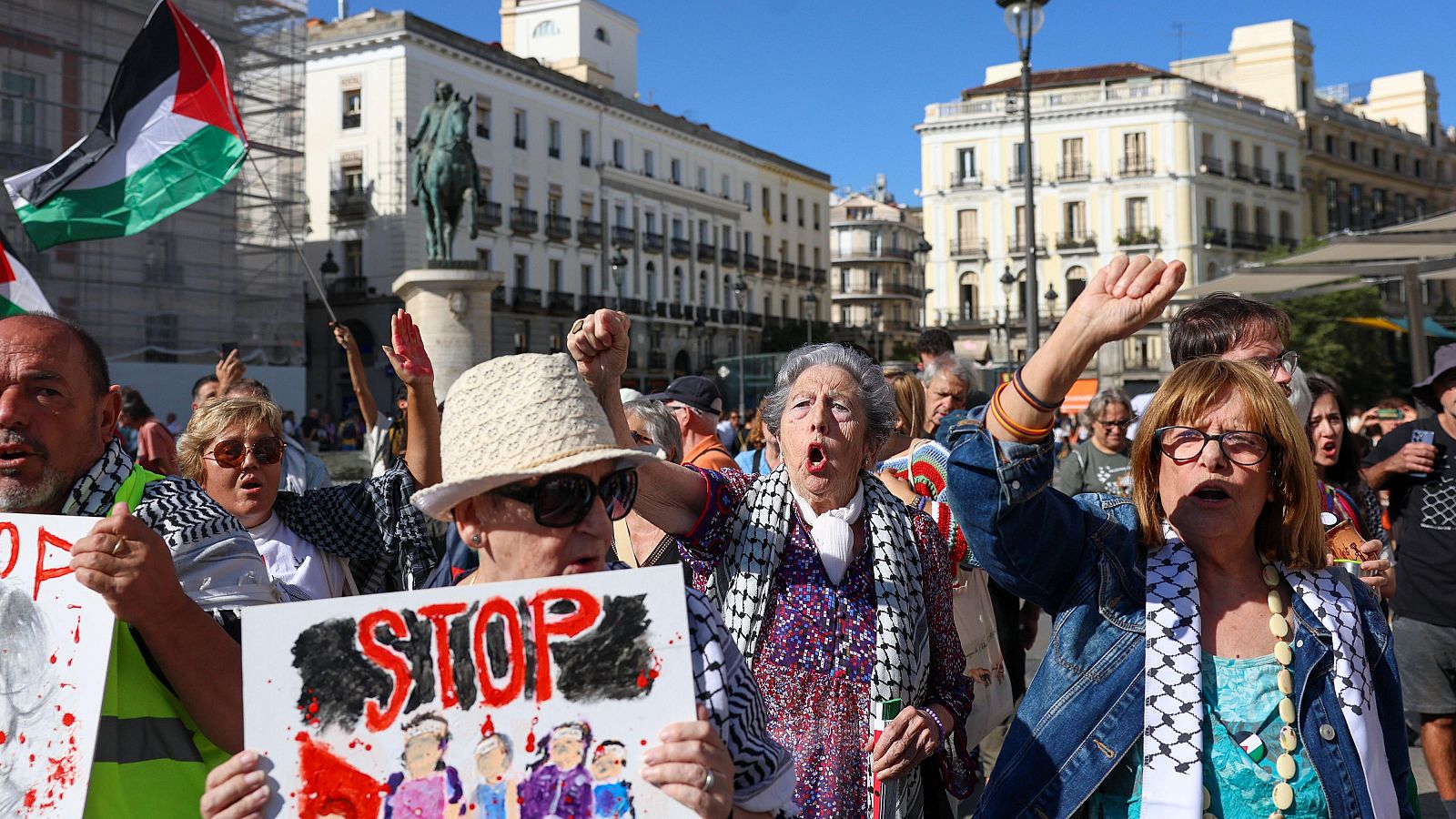 Centenares de personas piden que se cumpla el embargo de armas a Israel en protestas en varios puntos de España