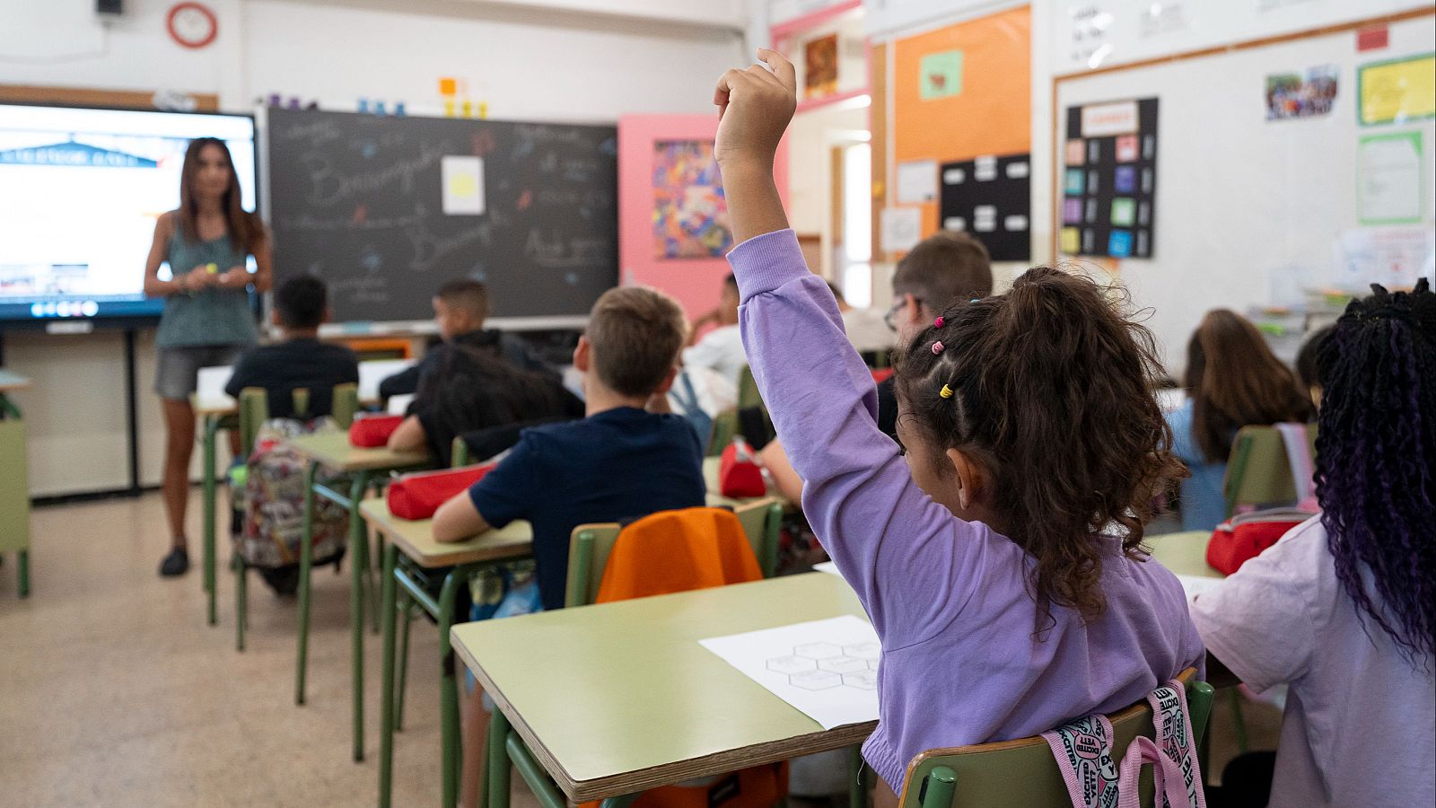 Escuela Salvador Dalí de Figueres, Girona, el día del comienzo del curso escolar en Cataluña