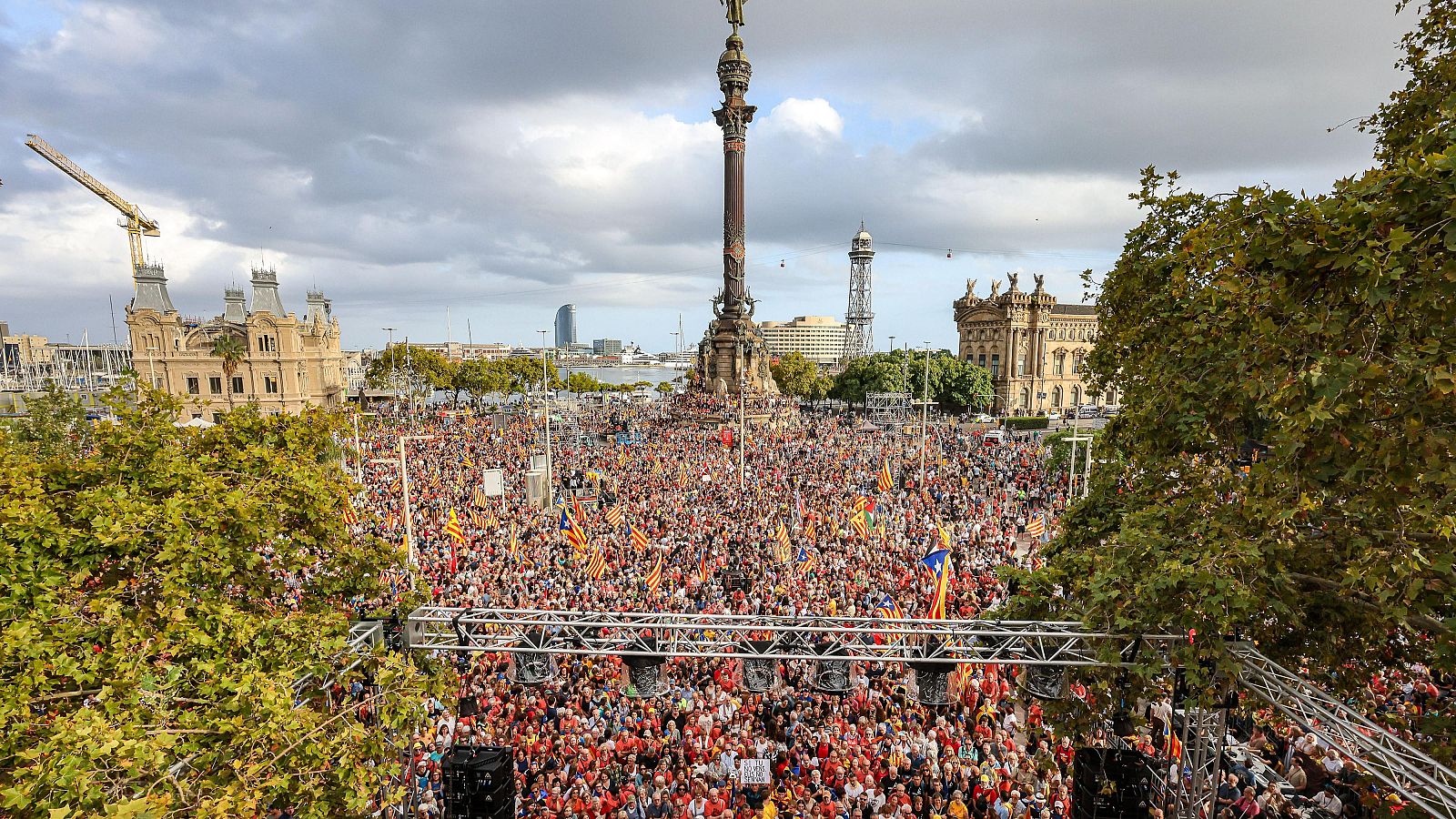 La manifetsació unitària a Barcelona ha aplegat 28.000 persones, segons la GUB