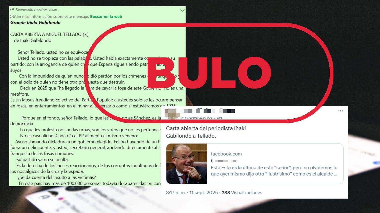 Iñaki Gabilondo no ha escrito este texto contra Miguel Tellado.