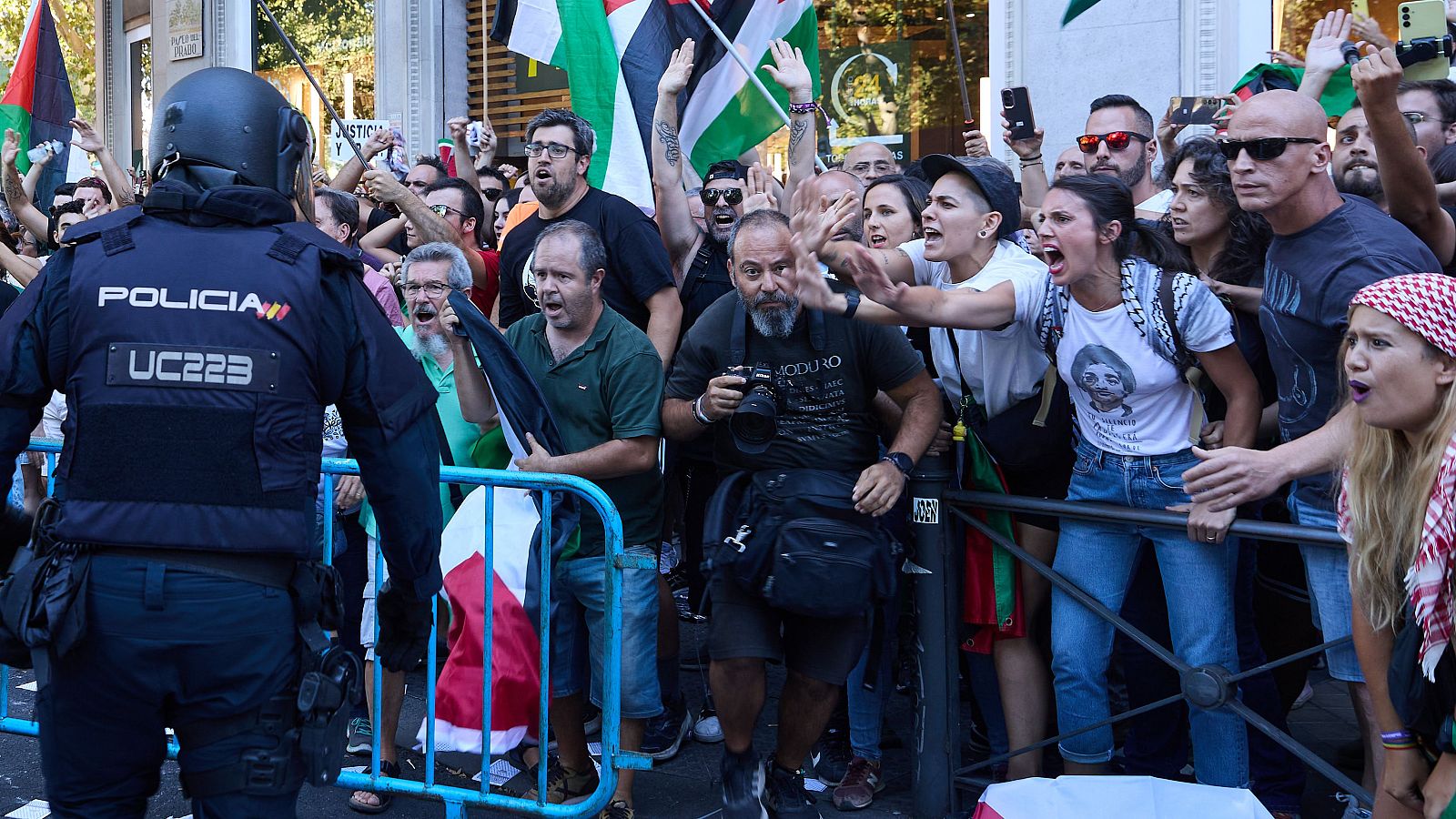 Protestas por Palestina en Madrid: Irene Montero protesta en Atocha
