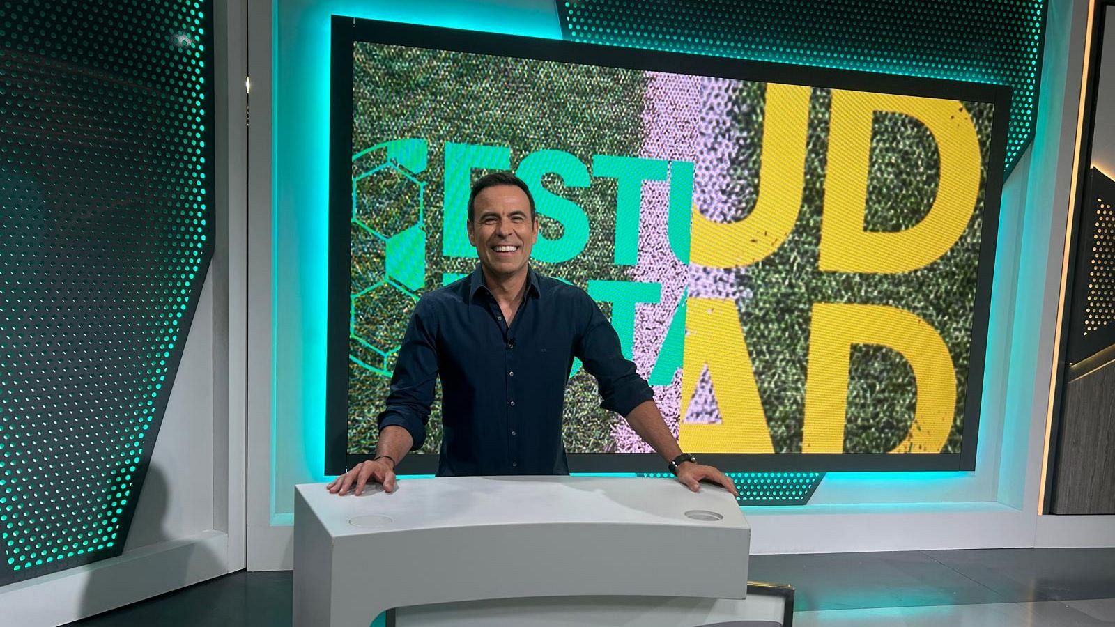 Felipe del Campo, en el plató de 'Estudio Estadio'