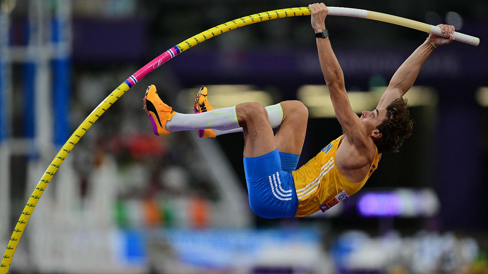 Armand Duplantis, en la final de salto con pértiga del Mundial de Tokio 2025
